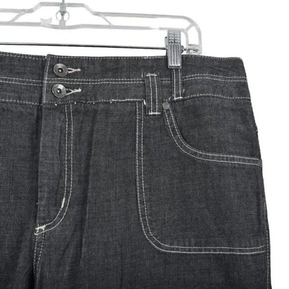 Vintage 90's Point Zero Nicole Benisti Wide Leg Jeans Gray NWT Size 15/16 - Picture 3 of 13